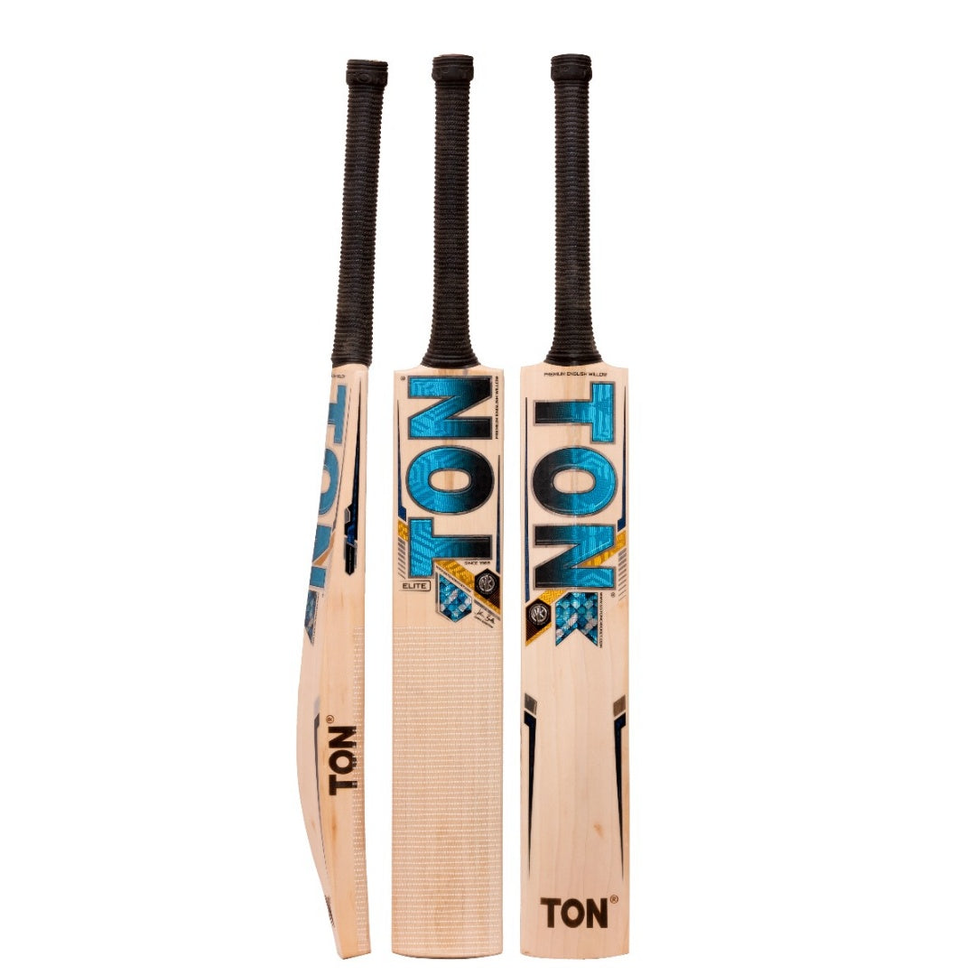 (GENUINE SS TON RANGE) Ton Elite English Willow Cricket Bat-SH (Size 6)